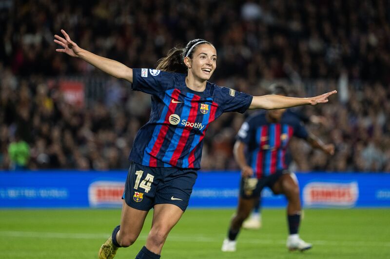 Aitana Bonmatí ăn mừng chiến thắng